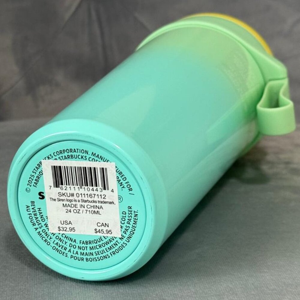 Starbucks Stainless Steel Blue Green Gradient Cold Cup (24oz) NWT - Picture 6 of 6